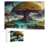 Rompecabezas para Adolescentes 300 PCS Enchanted Forest with Majestic Tree Rompecabezas para Adultos Juegos Familiares Análisis Y Lógica Actividades Divertidas En Casa 300 PCS