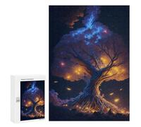 Rompecabezas para Adolescentes 300 PCS Enchanted Glowing Tree -1 Rompecabezas para Adultos Juegos Relajantes Decoración Perfecta Regalos De Cumpleaños Y Únicos 300 PCS