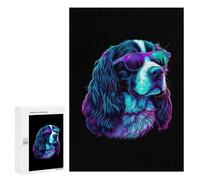 Rompecabezas para Adolescentes 300 PCS English Springer Spaniel Rompecabezas para Adolescentes Juguetes Antiestrés Mejora La Memoria 300 PCS