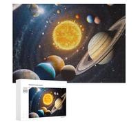 Rompecabezas para Adolescentes 300 PCS Exploring The Solar System A Visual Journey Rompecabezas para Adultos Juguetes De Bricolaje Desafío Difícil Cumpleaños 300 PCS