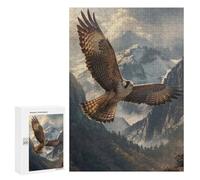 Rompecabezas para Adolescentes 300 PCS Falcon in Flight Rompecabezas para Adultos Juegos Divertidos Análisis Y Lógica Interacción Entre Padres E Hijos 300 PCS