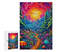 Rompecabezas para Adolescentes 300 PCS Fantasy Forest Journey Rompecabezas para Adultos Juegos Relajantes Corte De Precisión Juego Desafiante Regalos 300 PCS