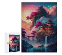 Rompecabezas para Adolescentes 300 PCS Fantasy Village The Mount Rompecabezas para Adultos Juegos Relajantes Decoración Perfecta Regalos De Cumpleaños Y Únicos 300 PCS