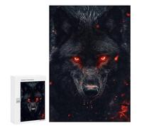 Rompecabezas para Adolescentes 300 PCS Fiery Wolf Rompecabezas para Adolescentes Juguetes Antiestrés Mejora La Memoria 300 PCS