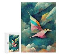 Rompecabezas para Adolescentes 300 PCS Flying Paper Bird Rompecabezas para Adultos Juego Práctico Decoración De Pared Cumpleaños Y Navidad 300 PCS
