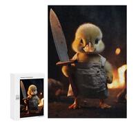 Rompecabezas para Adolescentes 300 PCS Funny Butcher Killer Duck Rompecabezas para Adolescentes Juguetes Antiestrés Mejora La Memoria 300 PCS