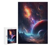 Rompecabezas para Adolescentes 300 PCS Galaxy Far Away Rompecabezas para Adultos Juguetes Antiestrés para La Diversión Familiar Interacción Entre Padres E Hijos 300 PCS