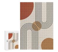 Rompecabezas para Adolescentes 300 PCS Geometric Lines IX Rompecabezas para Adultos Juegos Relajantes Decoración Actividades Divertidas En Casa 300 PCS