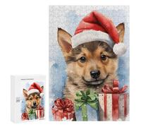 Rompecabezas para Adolescentes 300 PCS German Shepherd Puppy Rompecabezas para Adultos Juego De Ingenio Decoración del Hogar Regalos para Reducir El Estrés 300 PCS
