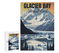 Rompecabezas para Adolescentes 300 PCS Glacier Bay National Park Rompecabezas para Adolescentes Juegos Relajantes Regalos para Mujeres Actividades Divertidas En Casa 300 PCS