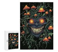 Rompecabezas para Adolescentes 300 PCS Goblincore Glowing Goblin with Mushrooms Rompecabezas para Adultos Juguetes Antiestrés Arte De Pared Interacción Entre Padres E Hijos 300 PCS