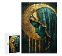 Rompecabezas para Adolescentes 300 PCS Golden Halo Statue Decor Rompecabezas para Adolescentes Mejora La Memoria para Cumpleaños, Navidad Hermoso Juego De Diseño 300 PCS