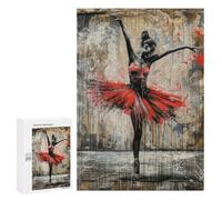 Rompecabezas para Adolescentes 300 PCS Graffiti Ballerina Rompecabezas para Adultos Juego Práctico Carrera De Velocidad Manual Desafío Educativo 300 PCS