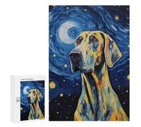 Rompecabezas para Adolescentes 300 PCS Great Dane Dog Rompecabezas para Adolescentes Juguetes Antiestrés Mejora La Memoria 300 PCS