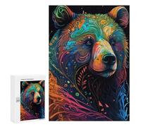 Rompecabezas para Adolescentes 300 PCS Grizzly Bear Style 1 Rompecabezas para Adolescentes Juegos Relajantes Regalos para Mujeres Actividades Divertidas En Casa 300 PCS