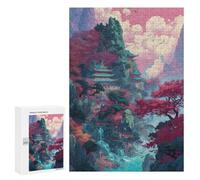 Rompecabezas para Adolescentes 300 PCS Heavenly Village 1 Rompecabezas para Adultos Juegos Relajantes Pero Divertidos Y Humorísticos 300 PCS