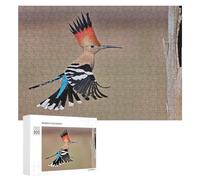 Rompecabezas para Adolescentes 300 PCS Hoopoe Bird in Flight Rompecabezas De Juguete Decoración De Pared Decoración del Hogar Cumpleaños Y Navidad 300 PCS