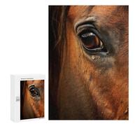Rompecabezas para Adolescentes 300 PCS Horse Face Rompecabezas para Adultos Juguetes Antiestrés Arte De Pared Interacción Entre Padres E Hijos 300 PCS
