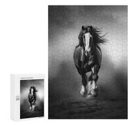 Rompecabezas para Adolescentes 300 PCS Horses in The Wild Rompecabezas para Adultos Juego De Ingenio Ensamblaje De Patrones Interacción Entre Padres E Hijos 300 PCS