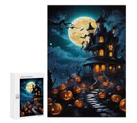 Rompecabezas para Adolescentes 300 PCS House of Terror Rompecabezas para Adultos Juego Familiar Decoración Desafiante De Completar 300 PCS