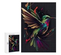 Rompecabezas para Adolescentes 300 PCS Hummingbird Colorful Rompecabezas para Adultos Juego Familiar Decoración Desafiante De Completar 300 PCS