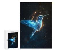 Rompecabezas para Adolescentes 300 PCS Hummingbird in Stardust Rompecabezas para Adultos Juego Familiar Decoración Desafiante De Completar 300 PCS
