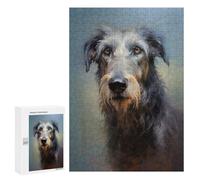 Rompecabezas para Adolescentes 300 PCS Irish Wolfhound Rompecabezas Juguetes Antiestrés Decoración del Hogar Cumpleaños Y Navidad 300 PCS