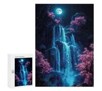 Rompecabezas para Adolescentes 300 PCS Japan Neon Cherry Blossom Rompecabezas para Adultos Juegos Relajantes Desafío Difícil Desafío Educativo 300 PCS