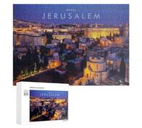 Rompecabezas para Adolescentes 300 PCS Jerusalem City of Lights Rompecabezas para Adultos Juego Práctico Que Mejora La Memoria Actividades Divertidas En Casa 300 PCS