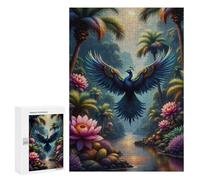 Rompecabezas para Adolescentes 300 PCS Jungle Peacock Paradise Rompecabezas para Adolescentes Juego Familiar Decoración De Pared Interacción Entre Padres E Hijos 300 PCS
