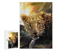 Rompecabezas para Adolescentes 300 PCS Leopard and Butterfly Rompecabezas para Adultos Juego De Ingenio Decoración del Hogar Regalos para Reducir El Estrés 300 PCS