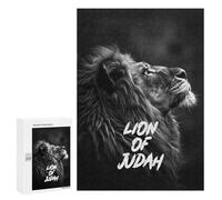 Rompecabezas para Adolescentes 300 PCS Lion of Judah Rompecabezas para Adultos Juego De Ingenio Decoración del Hogar Regalos para Reducir El Estrés 300 PCS