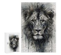 Rompecabezas para Adolescentes 300 PCS Lion Wild Majesty Rompecabezas para Adultos Juego Familiar Decoración Desafiante De Completar 300 PCS