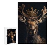 Rompecabezas para Adolescentes 300 PCS Little Moose King Rompecabezas para Adultos Juguetes Antiestrés para La Diversión Familiar Interacción Entre Padres E Hijos 300 PCS