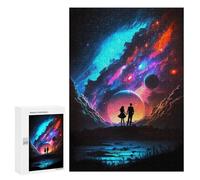 Rompecabezas para Adolescentes 300 PCS Love Among The Stars Rompecabezas para Adultos Juego Familiar Decoración Desafiante De Completar 300 PCS