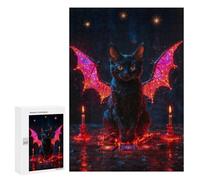 Rompecabezas para Adolescentes 300 PCS Magic Cat Rompecabezas para Adolescentes Juegos Relajantes Regalos para Mujeres Actividades Divertidas En Casa 300 PCS
