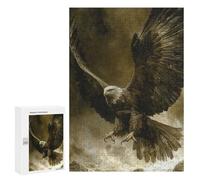 Rompecabezas para Adolescentes 300 PCS Majestic Eagle in Flight Rompecabezas para Adultos Juegos Relajantes Decoración Perfecta Regalos De Cumpleaños Y Únicos 300 PCS