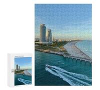 Rompecabezas para Adolescentes 300 PCS Miami Rompecabezas para Adultos Juegos Divertidos Decoración Perfecta como Regalos para Toda La Familia 300 PCS