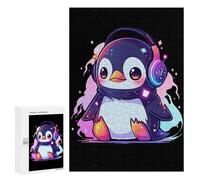 Rompecabezas para Adolescentes 300 PCS Music Penguin Rompecabezas para Adultos Juguetes Antiestrés para La Diversión Familiar Interacción Entre Padres E Hijos 300 PCS