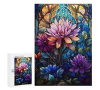 Rompecabezas para Adolescentes 300 PCS Nature Stained Glass Rompecabezas para Adultos Juego De Ingenio Decoración del Hogar Regalos para Reducir El Estrés 300 PCS
