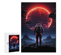 Rompecabezas para Adolescentes 300 PCS Neon Night Moon Rompecabezas para Adultos Juguetes Antiestrés para La Diversión Familiar Interacción Entre Padres E Hijos 300 PCS