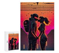 Rompecabezas para Adolescentes 300 PCS Neon Romance Sunset Rompecabezas para Adultos Juegos Relajantes Corte De Precisión Juego Desafiante Regalos 300 PCS