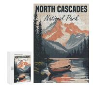Rompecabezas para Adolescentes 300 PCS North Cascades National Park Rompecabezas para Adultos Juego Práctico Decoración De Pared Cumpleaños Y Navidad 300 PCS