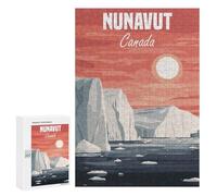 Rompecabezas para Adolescentes 300 PCS Nunavut Canada Landscape Rompecabezas para Adultos Juegos Relajantes Decoración Actividades Divertidas En Casa 300 PCS