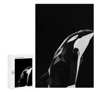 Rompecabezas para Adolescentes 300 PCS Nursery Animal Whale Rompecabezas para Adultos Juguetes Antiestrés Arte De Pared Interacción Entre Padres E Hijos 300 PCS