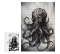 Rompecabezas para Adolescentes 300 PCS Octopus Beauty Watercolor Rompecabezas para Adultos Juegos Relajantes Desafío Difícil Desafío Educativo 300 PCS