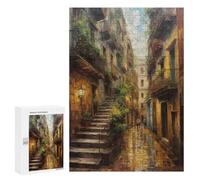 Rompecabezas para Adolescentes 300 PCS Oil Painting of Barcelona Rompecabezas para Adultos Juegos Relajantes Decoración Perfecta Regalos De Cumpleaños Y Únicos 300 PCS