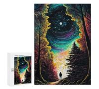 Rompecabezas para Adolescentes 300 PCS Paint The Silent Night Rompecabezas para Adultos Juegos Relajantes Desafío Difícil Desafío Educativo 300 PCS