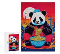 Rompecabezas para Adolescentes 300 PCS Panda Ramen Japan Rompecabezas para Adolescentes Juguetes Antiestrés Mejora La Memoria 300 PCS