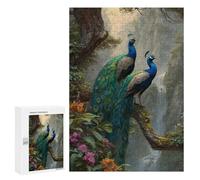 Rompecabezas para Adolescentes 300 PCS Peacock Paradise Landscape Rompecabezas para Adolescentes, Divertido Y Humorístico para Cumpleaños, Navidad, Regalos De Cumpleaños 300 PCS